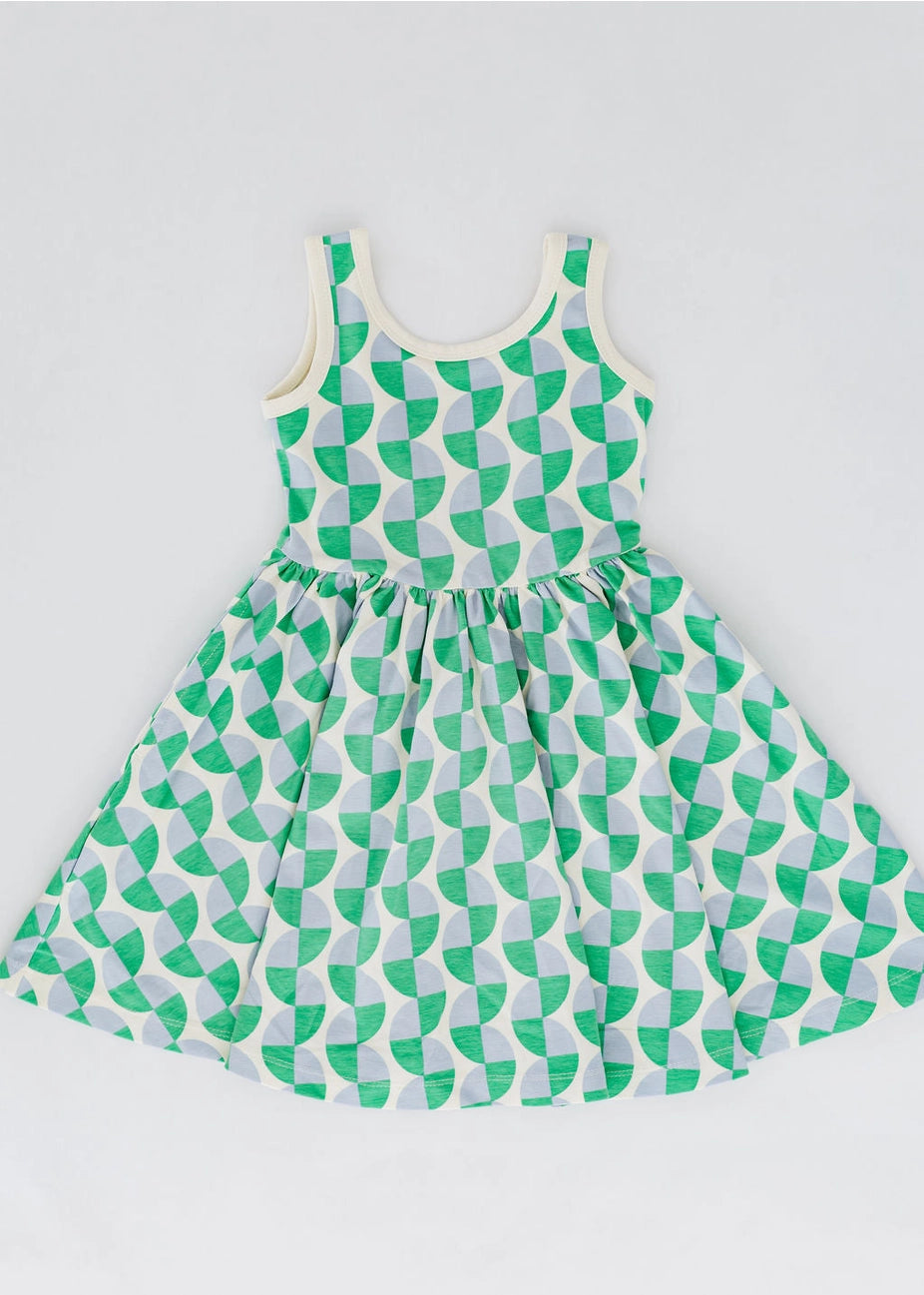 Sleeveless Twirl Dress - Retro Twirl