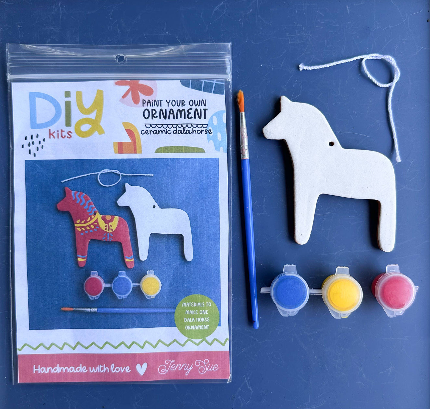 DIY Ceramic Ornament Kit – Dala Horse