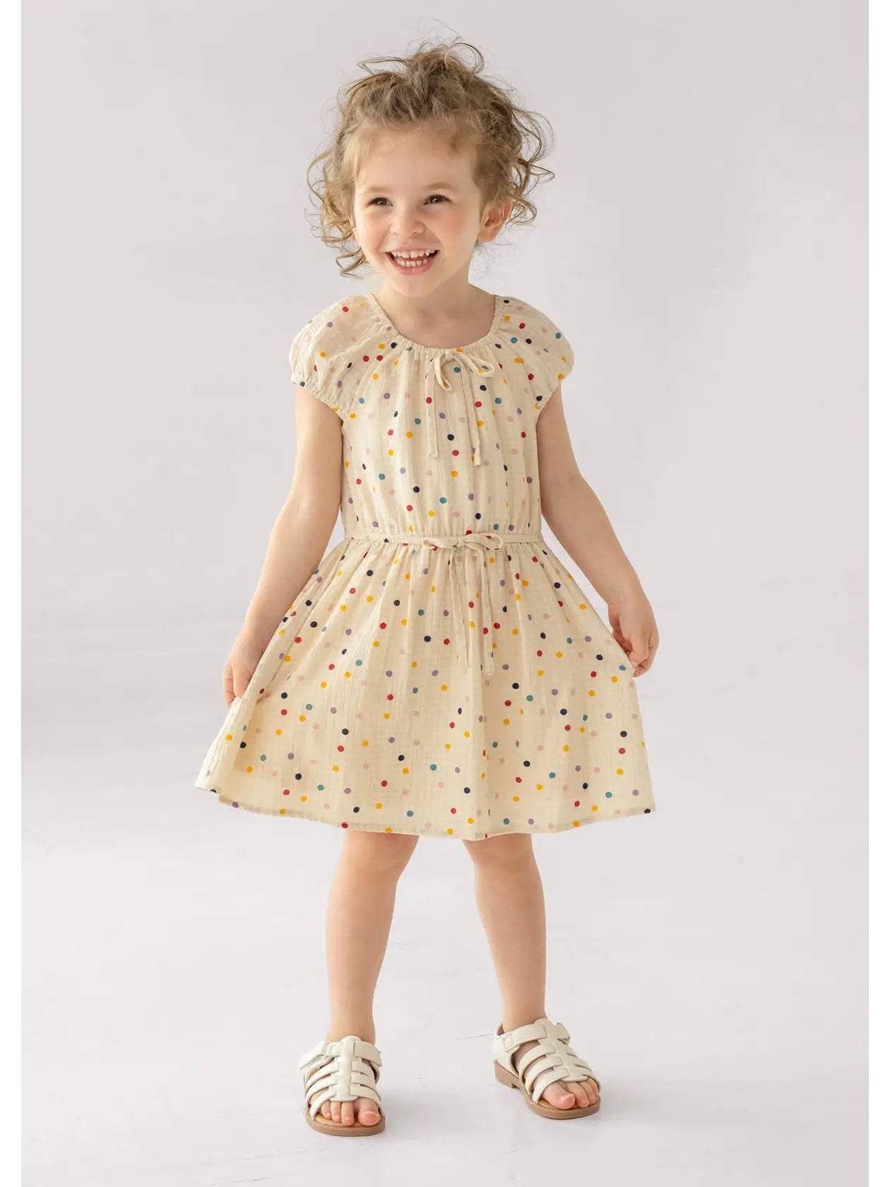 Confetti Cutie Cap Sleeve Dress
