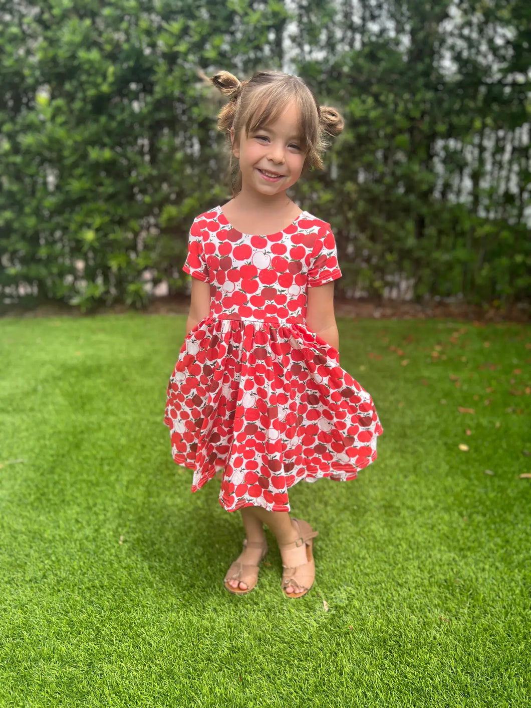 Classic Twirl Dress - Apple