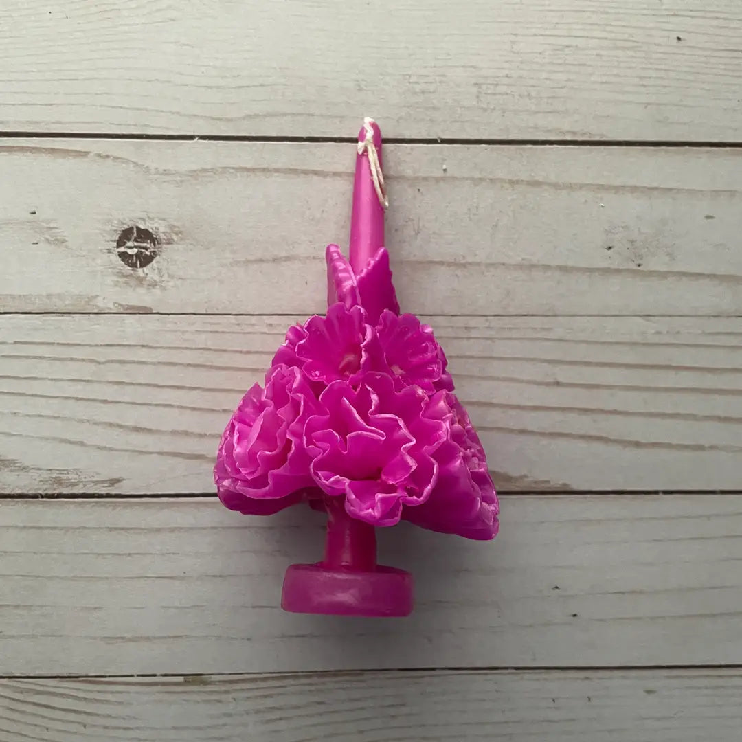 Oaxaca Marigold Day of the Dead Candle - Several Colors