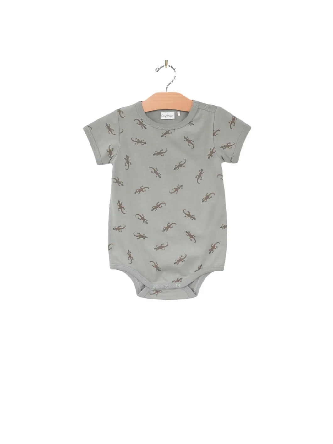 Short Sleeve Bodysuit- Salamander- Pond