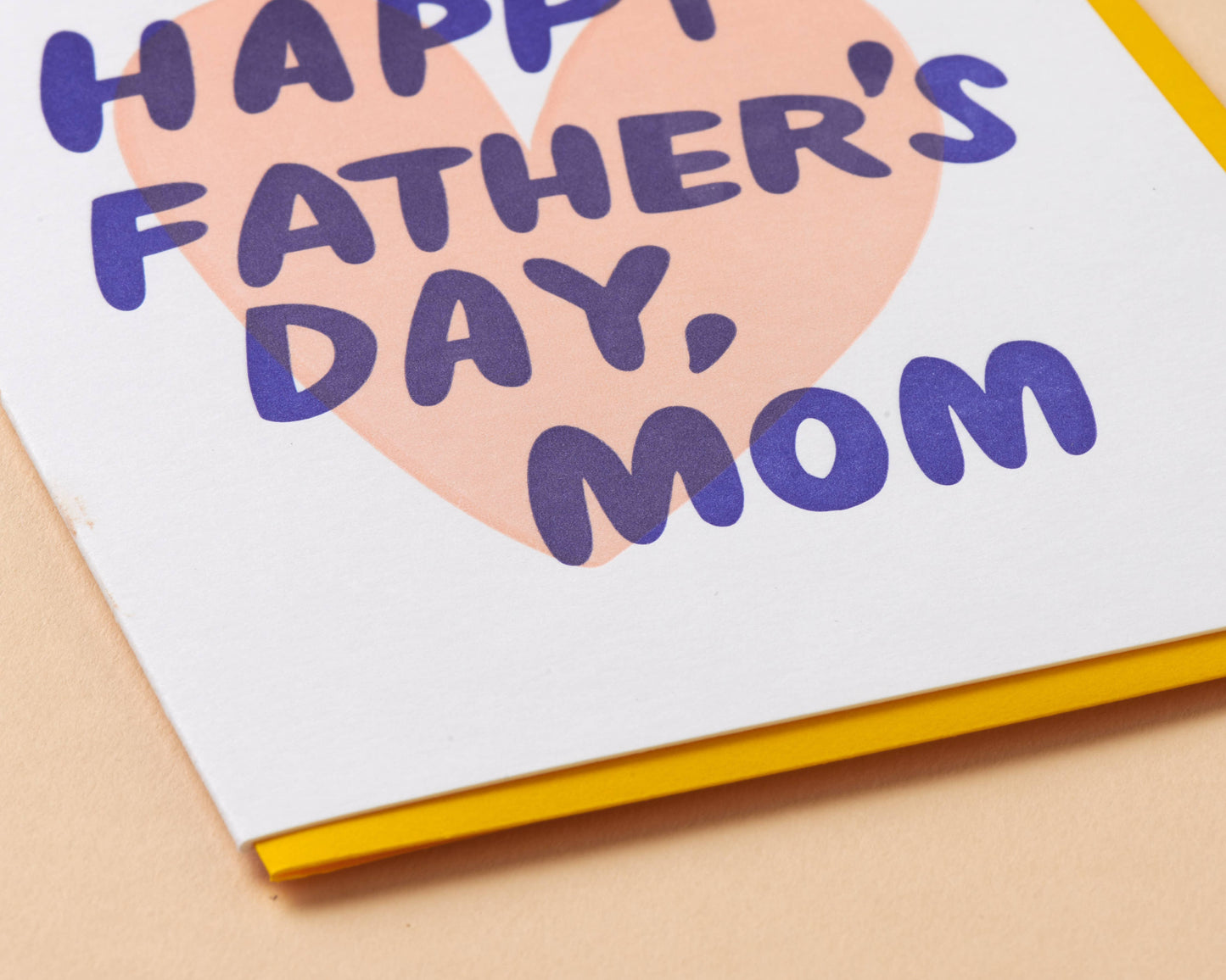 Letterpress Happy Fathers Day Mom