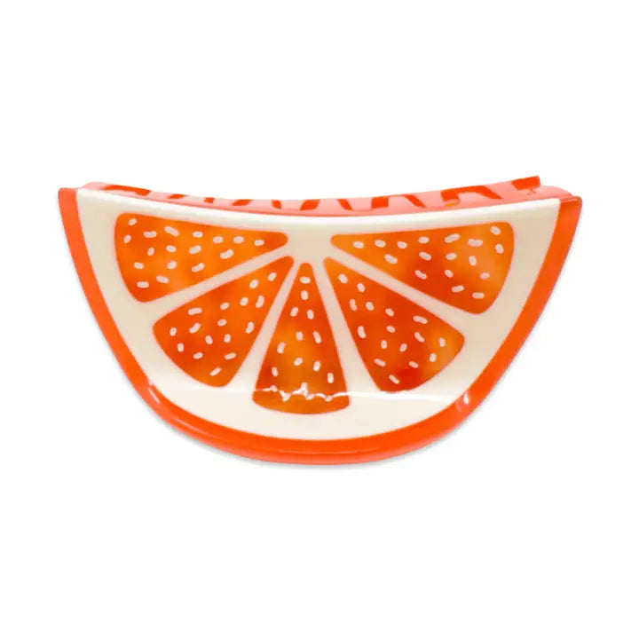 Midi Grapefruit Slice Hair Claw Clip
