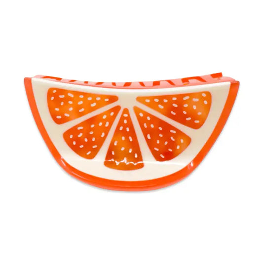 Midi Grapefruit Slice Hair Claw Clip