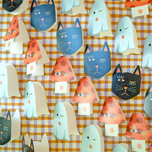 Load image into Gallery viewer, Mushroom Blink - Die Cut Card
