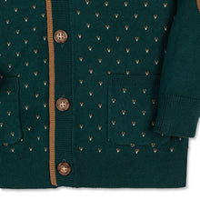 Load image into Gallery viewer, Organic Tipped Cardigan with Elbow Patches
