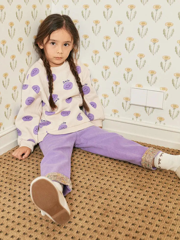 Happy Day Print Sweatshirt