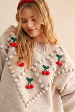 Load image into Gallery viewer, Cherry Popcorn Sweater
