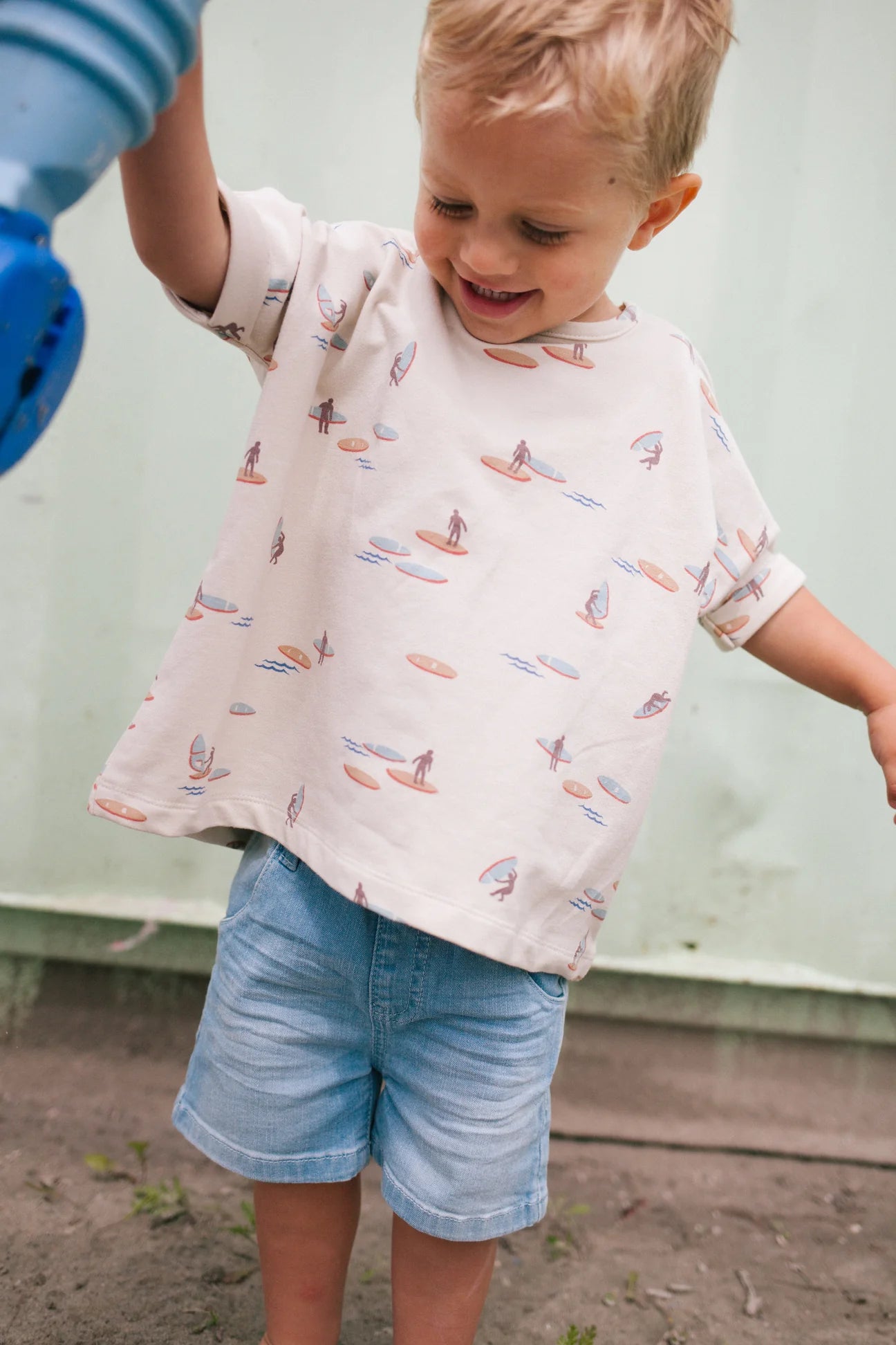Jacky Sweat Top Tee - Surf