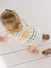 Load image into Gallery viewer, Amelia Romper in Primary Stripe
