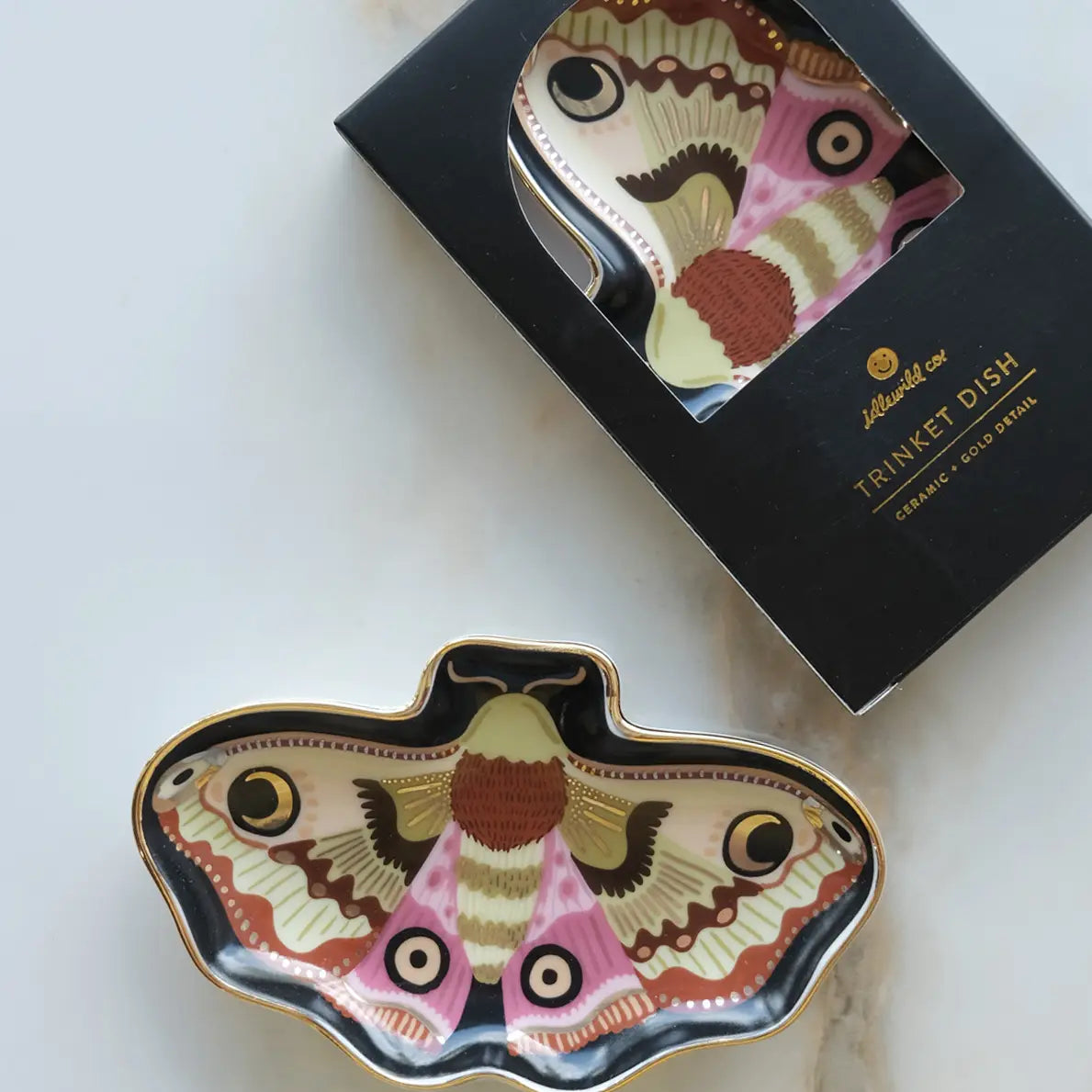 Porcelain Trinket Dish | Moon Moth