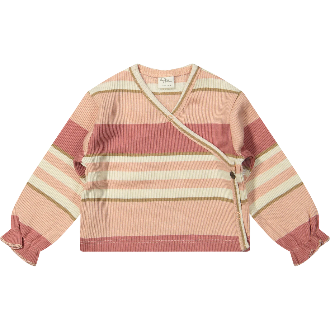 Turn Over Nova Top Derby Rib Stripe - Pink
