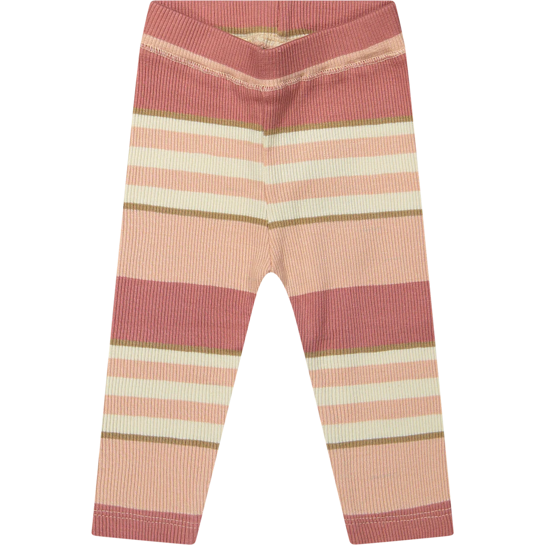 Perr Derby Rib Stripe Legging - Pink