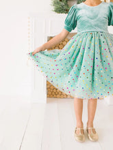 Load image into Gallery viewer, Diana Dress in Minty Confetti
