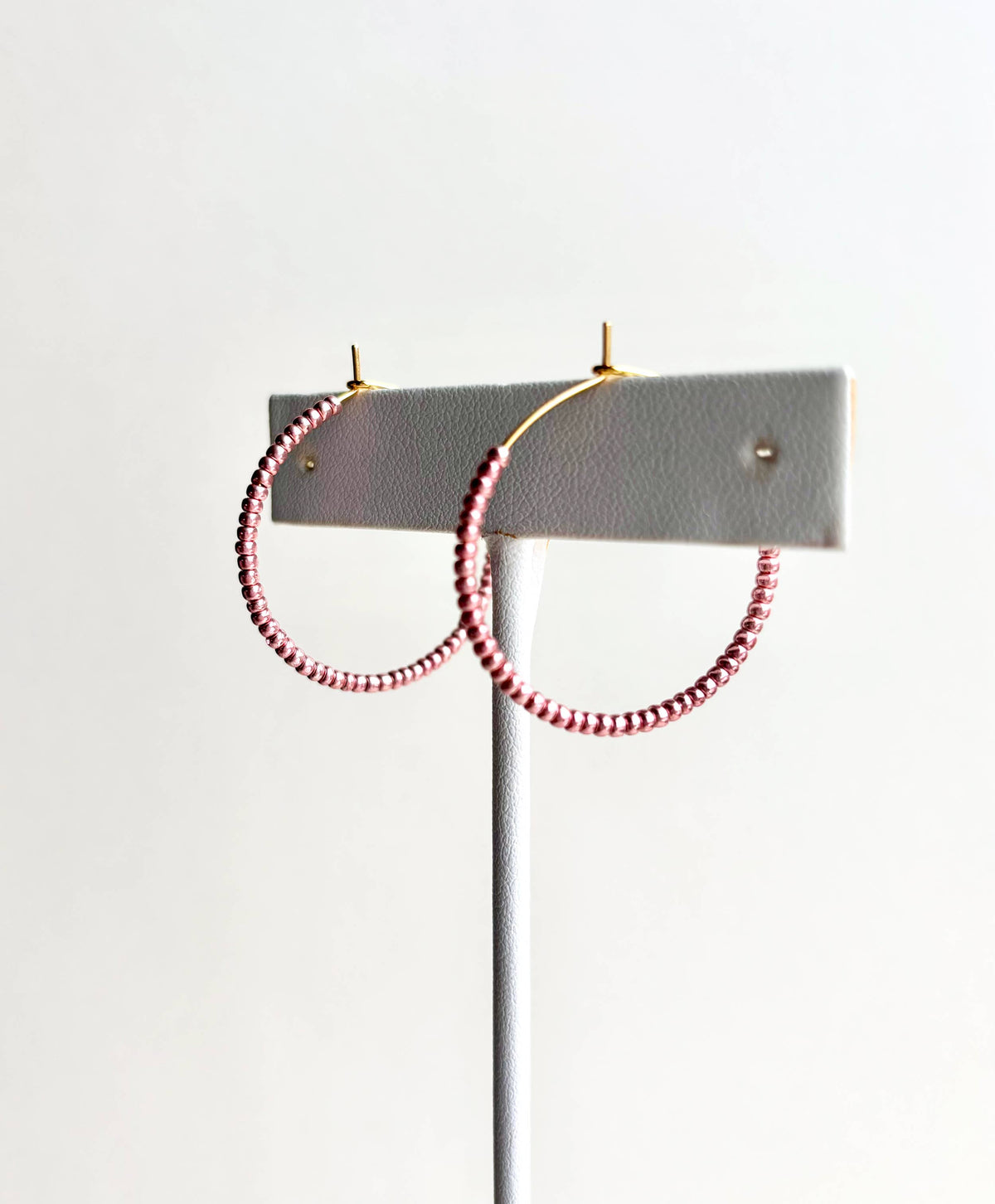 Pearlized Pink Hoops