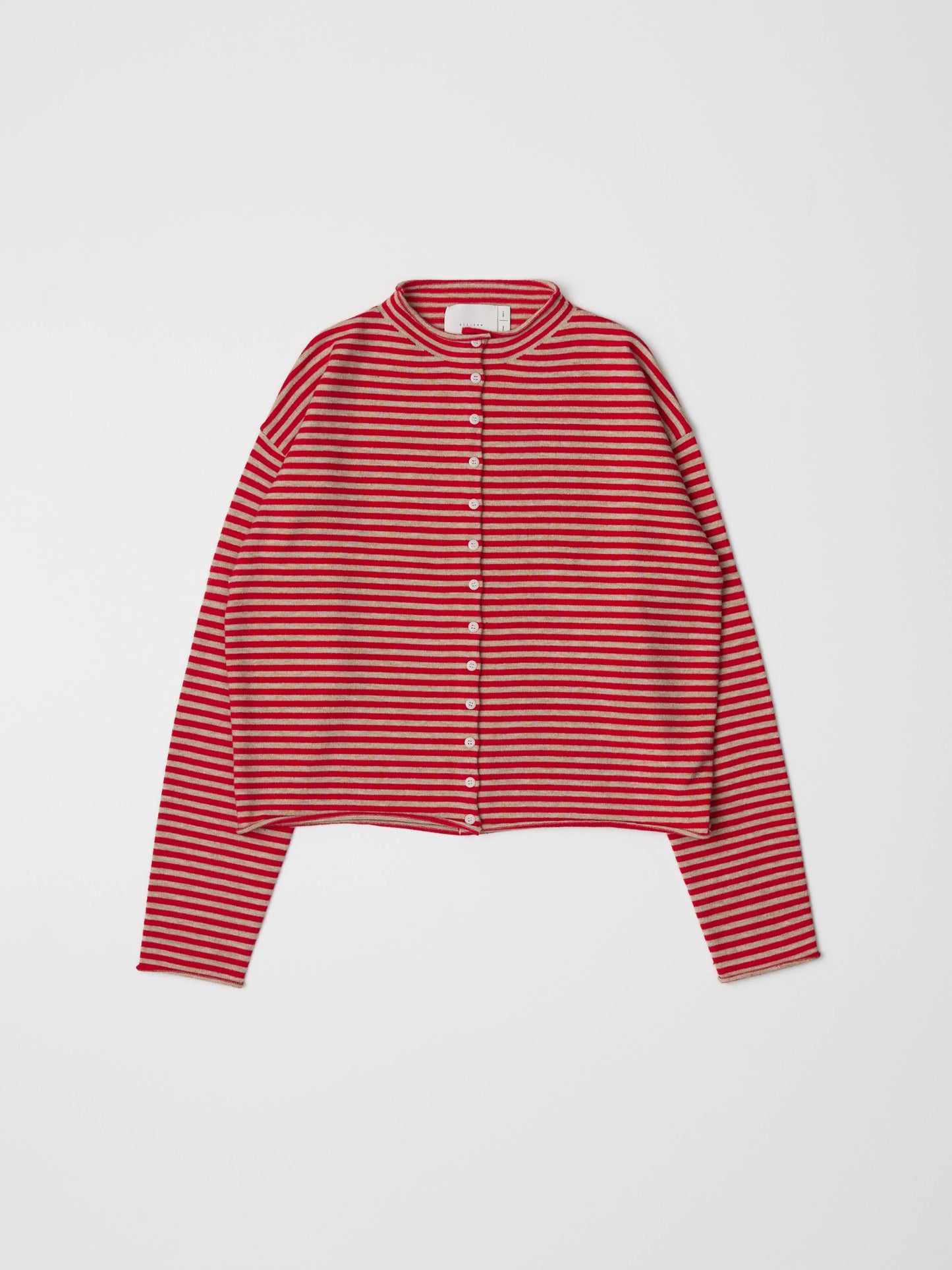 Striped Button-Down Cardigan
