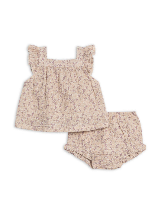 Floral Muslin Tank and Bloomer Set