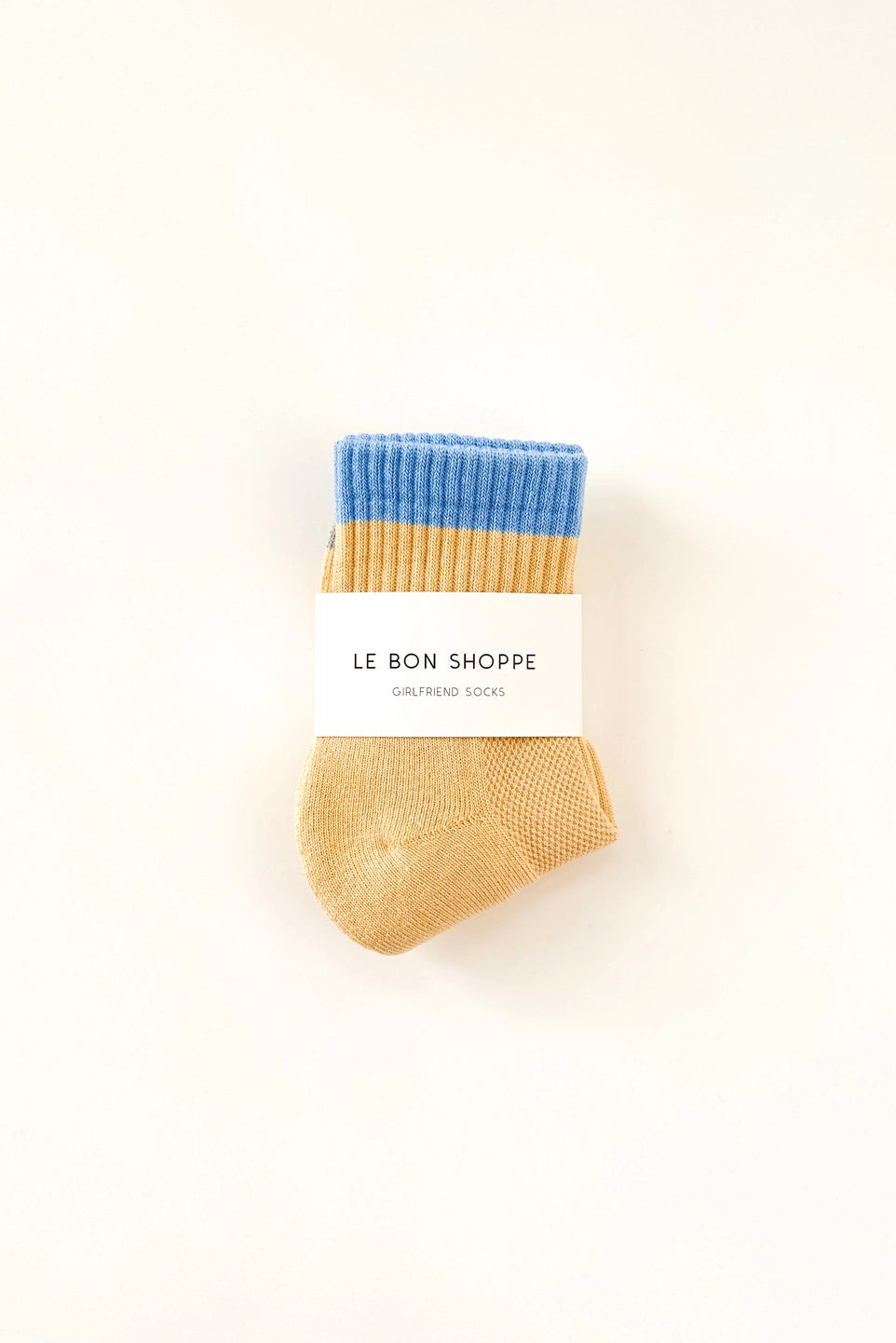 Color Block Girlfriend Socks - Yellow/Blue