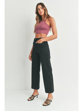 Load image into Gallery viewer, Patch Pocket Wide Leg - Black
