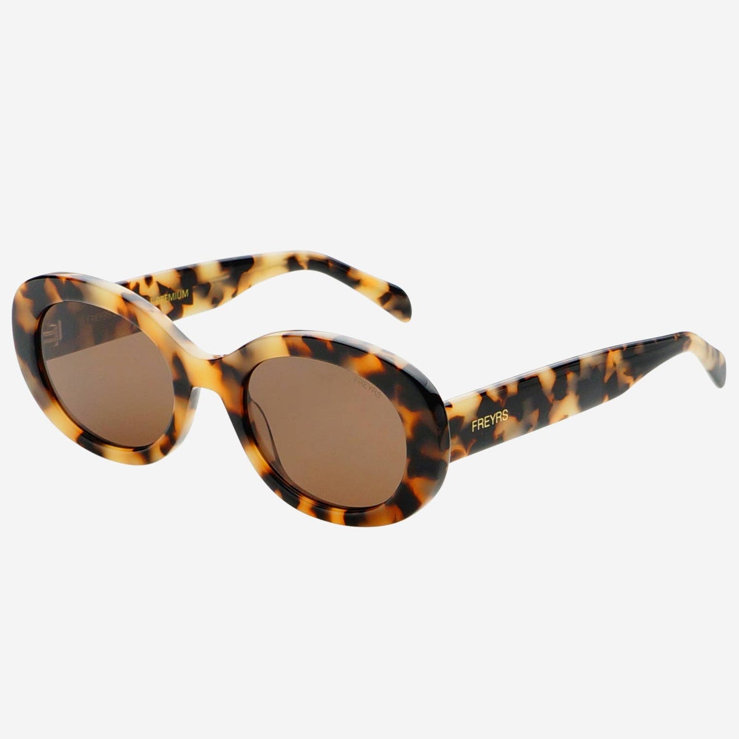 Aria Acetate Womens Oval Sunglasses - Tortoise