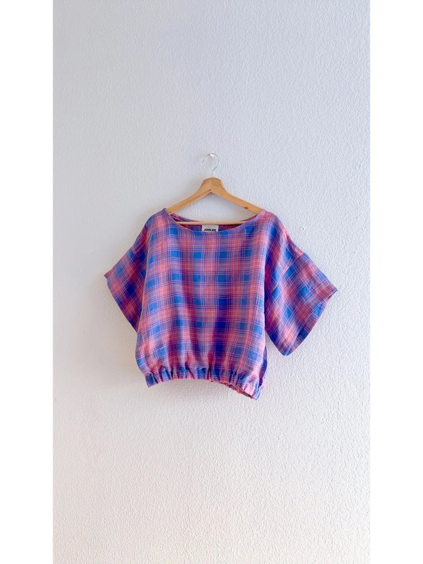 Lilac Check Top