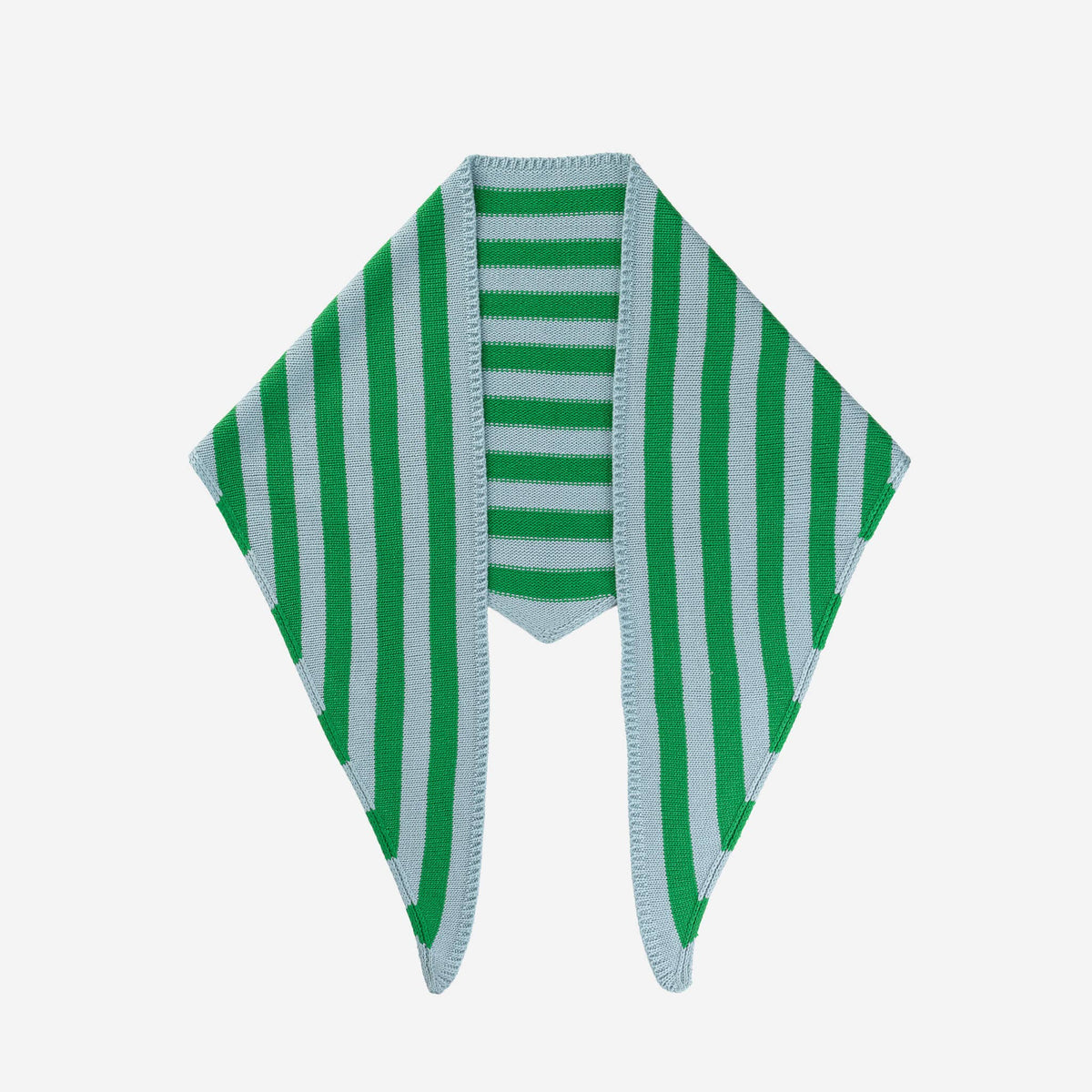 Simple Stripe Triangle Scarf