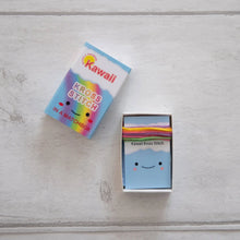 Load image into Gallery viewer, Kawaii Rainbow Arc Mini Cross Stitch Kit in A Matchbox
