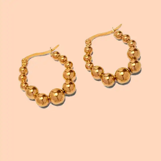 Elio Hoops - 18K Gold Plated