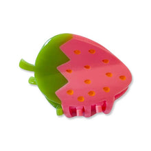 Load image into Gallery viewer, Mini Pink Strawberry Hair Claw
