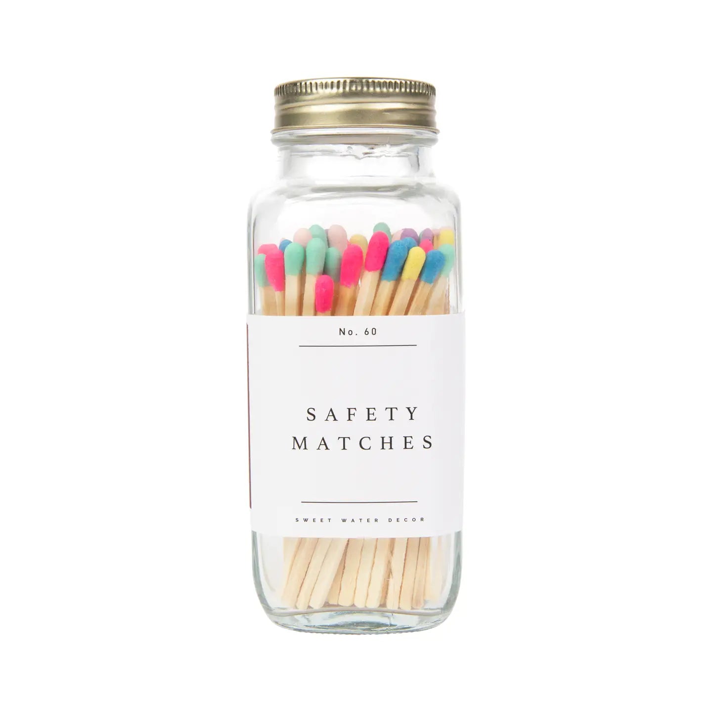 Safety Matches, Multicolor Rainbow Tip