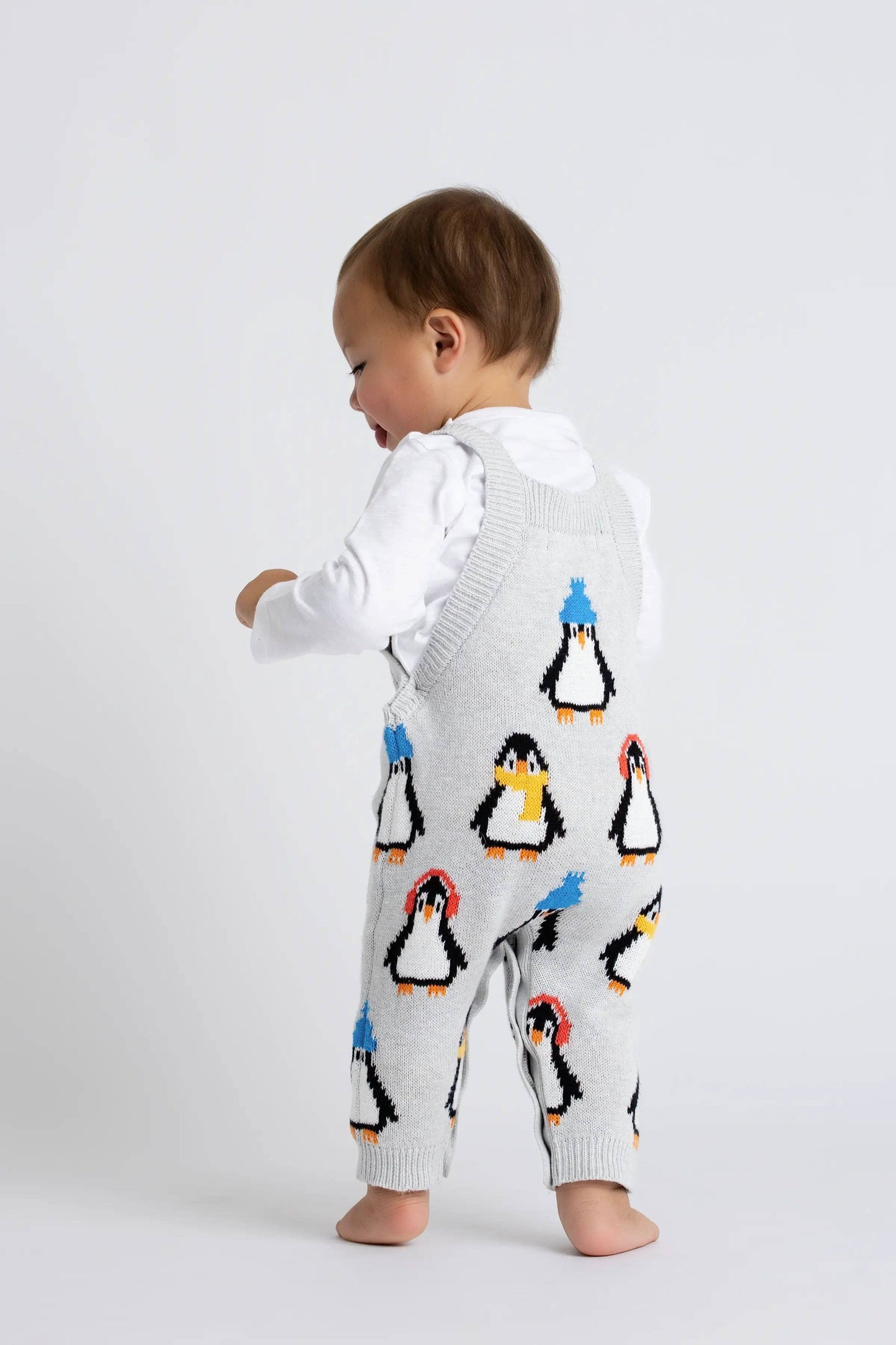 Knit Overalls Penguins