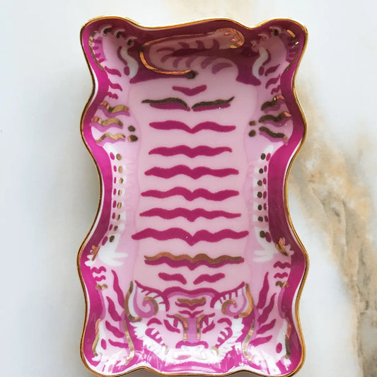 Porcelain Trinket Dish | Tibetan Tiger