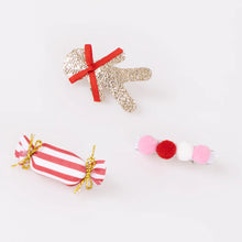 Load image into Gallery viewer, Gingerbread house hair clips (x9)
