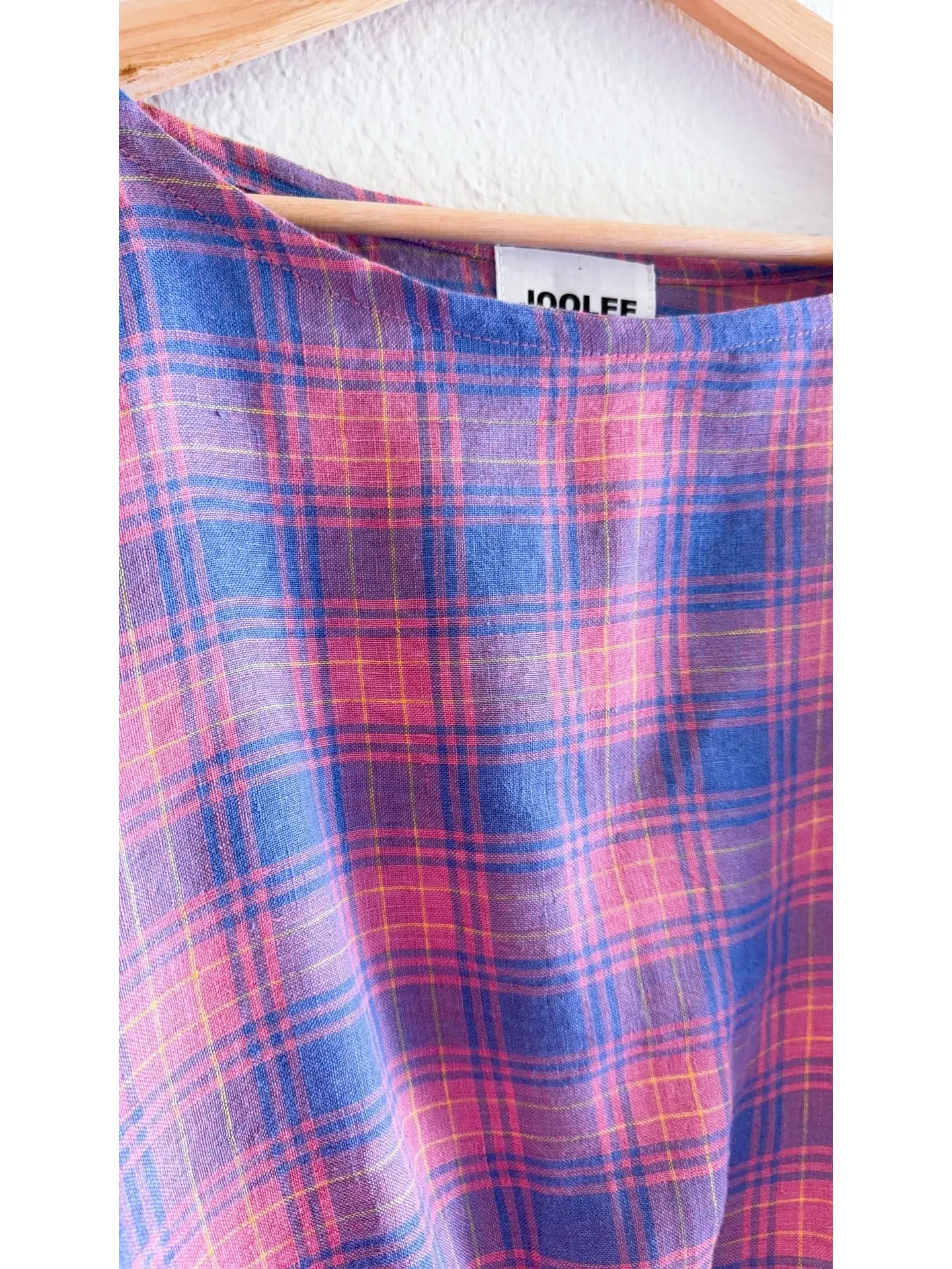 Lilac Check Top
