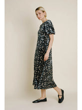 Load image into Gallery viewer, Velvet Midi Dress w/ Cording

