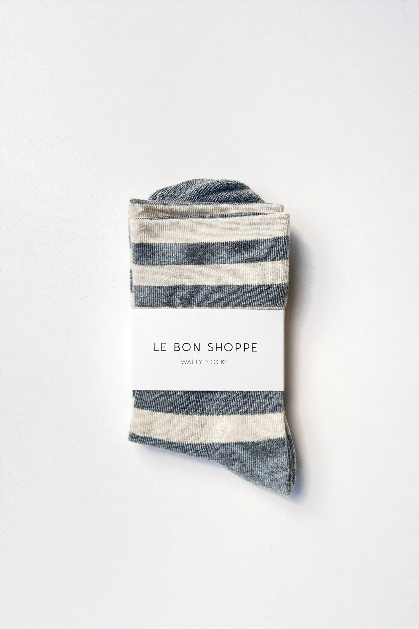 Wide Wally Socks - Grey Stripe