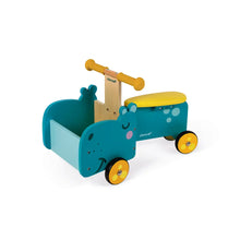 Load image into Gallery viewer, Hippo Ride-On Wooden Toy
