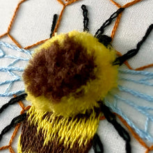 Load image into Gallery viewer, Fuzzy BumbleBee Craft Diy Embroidery Kit
