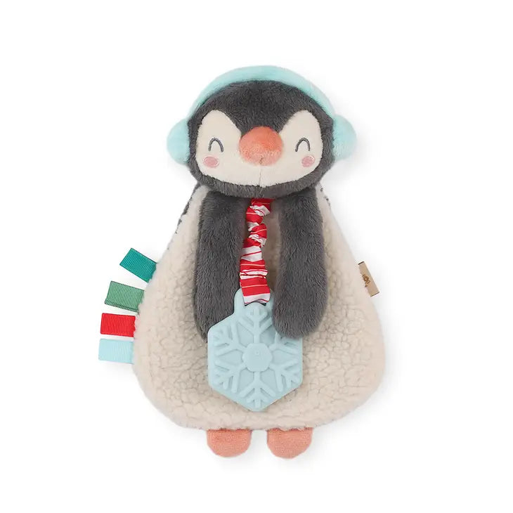 Holiday Itzy Lovey™ Plush + Teether Toy - Penguin