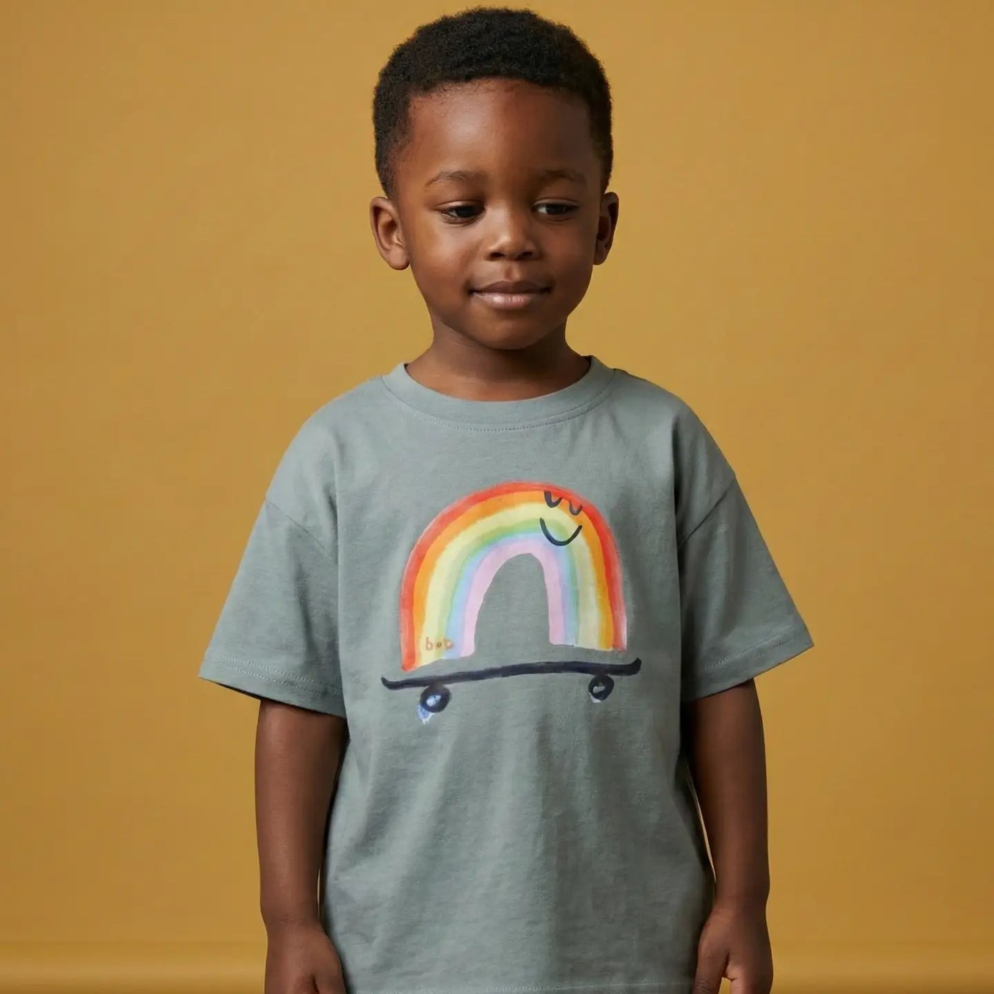 Organic Rainbow Skateboard Tee