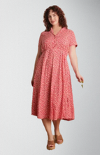 Load image into Gallery viewer, Adele Red Ditsy Daisy Dress
