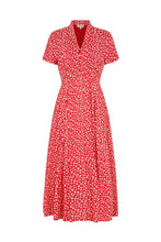 Load image into Gallery viewer, Adele Red Ditsy Daisy Dress

