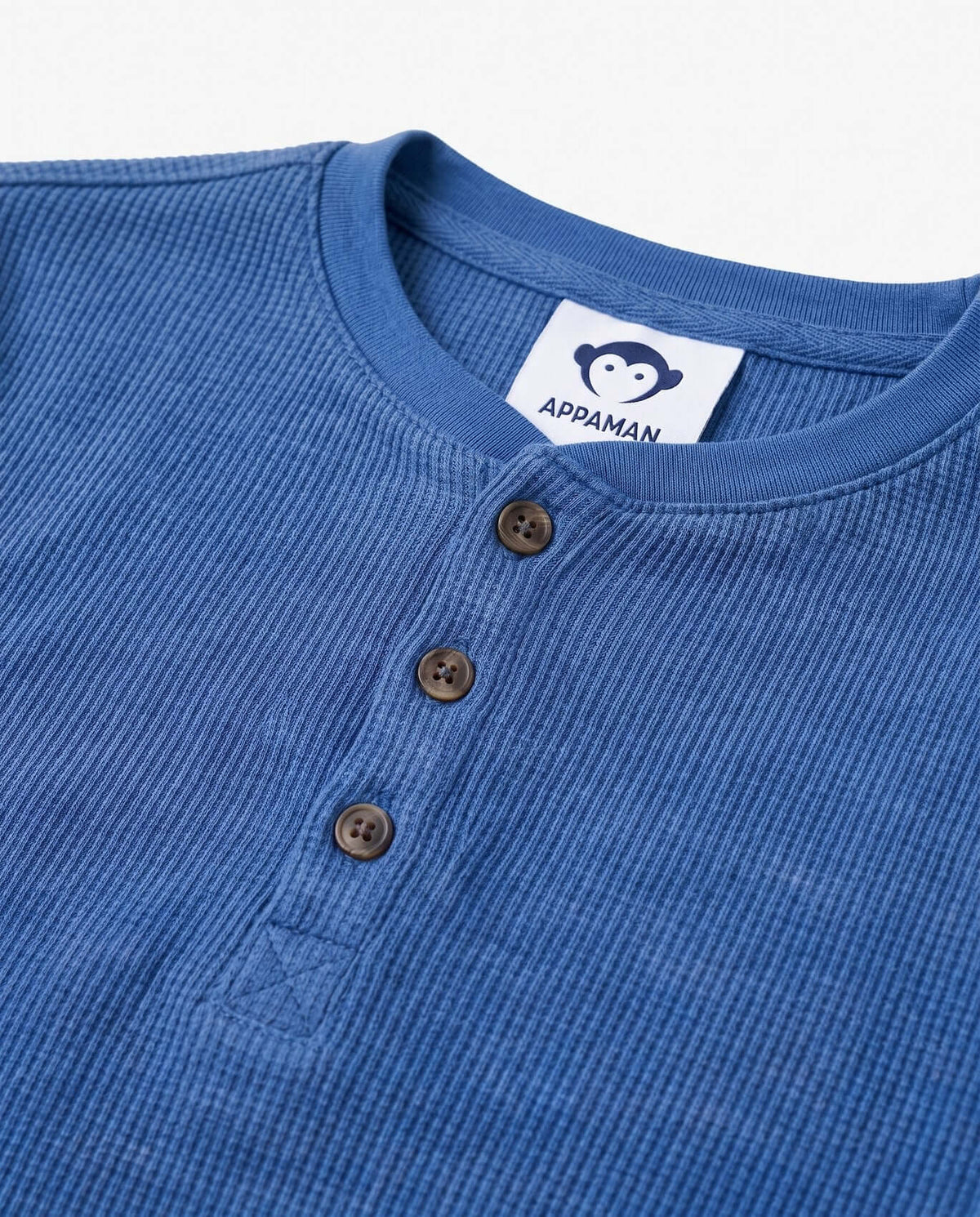 Classic Blue Craftsman Thermal Henley