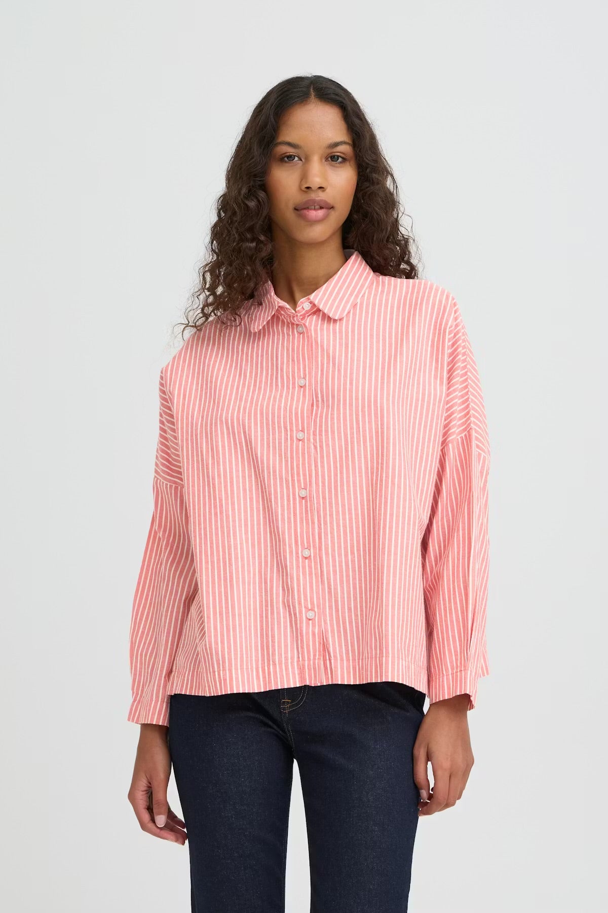 Button Down Shirt Pink stripe