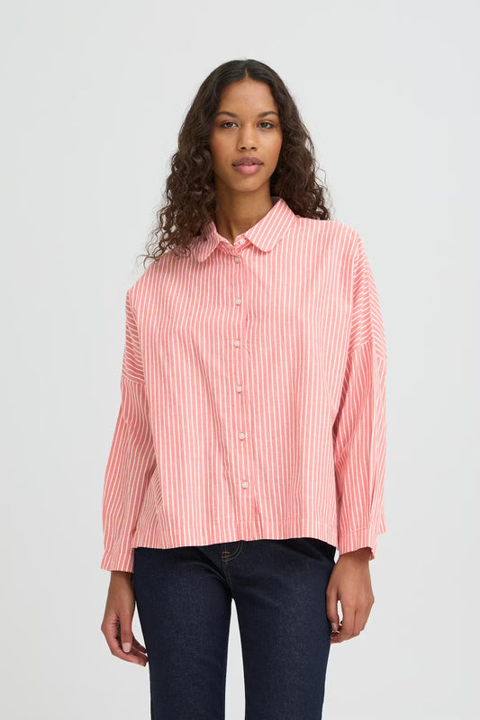 Button Down Shirt Pink stripe