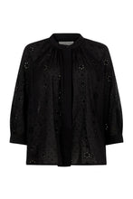 Load image into Gallery viewer, Bianca Lurex Broderie Black Blouse
