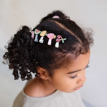 Fruit salad hair clips