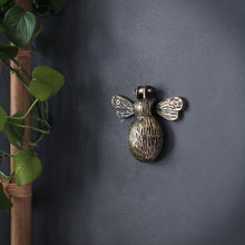 Load image into Gallery viewer, Antique Gold Bumble Bee Door Knocker
