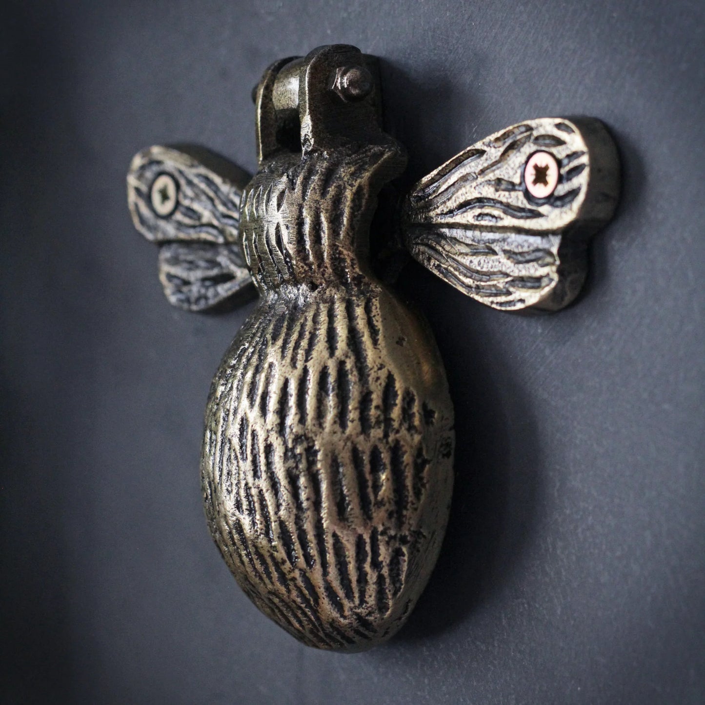 Antique Gold Bumble Bee Door Knocker